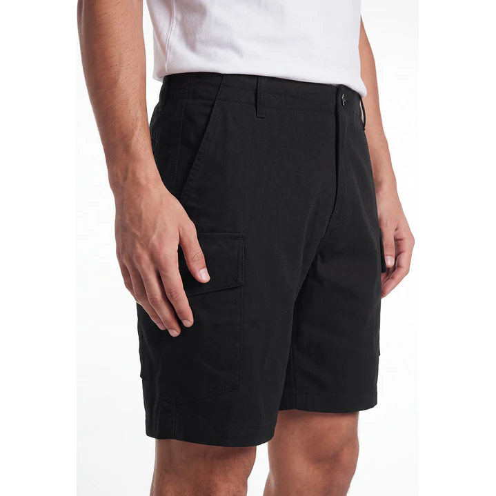 Bermuda Cargo Hombre Negro 4