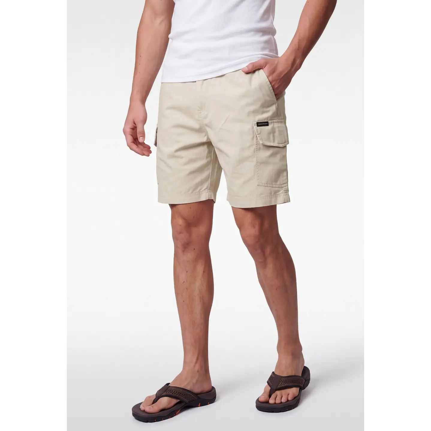 Bermuda Cargo Hombre Kaki 1