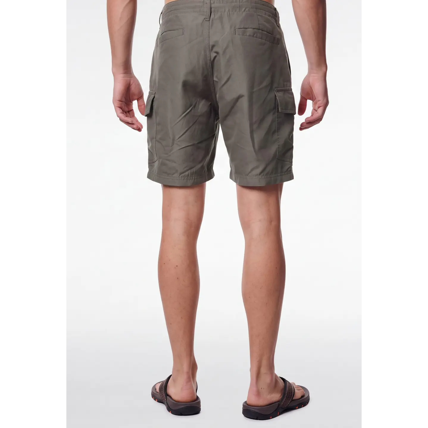 Bermuda Delgado Cargo Hombre Beige 2