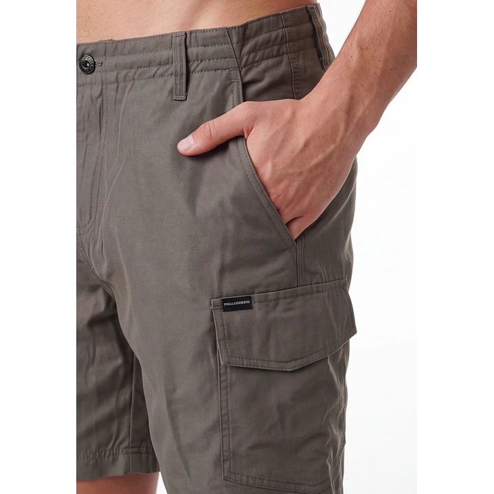 Bermuda Delgado Cargo Hombre Beige 4