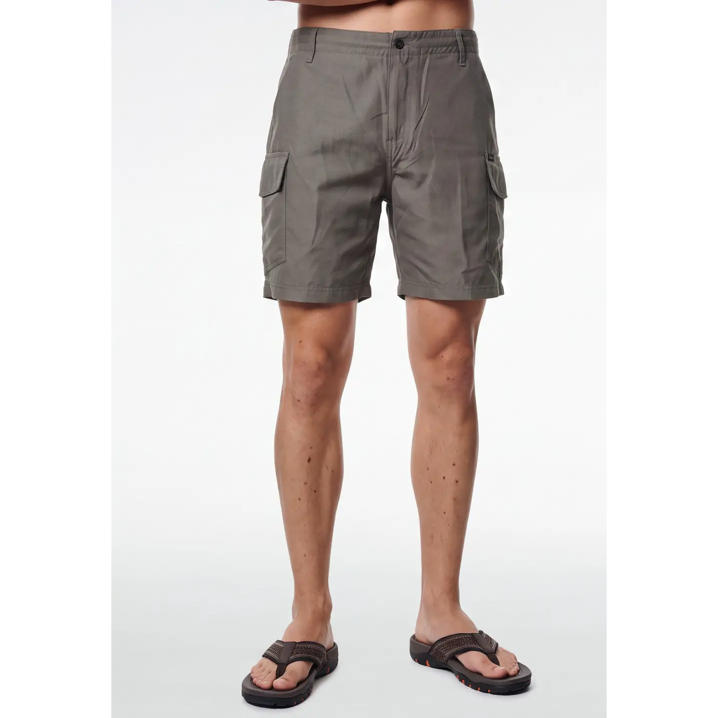 Bermuda Delgado Cargo Hombre Beige 1