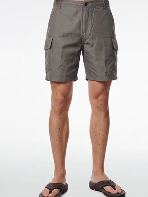 Bermuda Delgado Cargo Hombre Beige