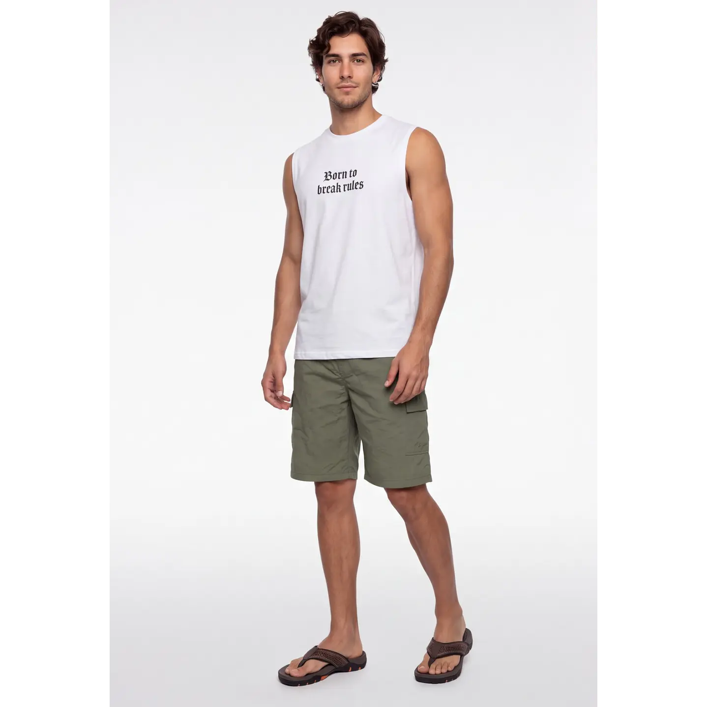 Bermuda Hibrido Cargo Hombre Verde 2