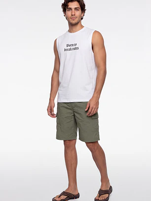 Bermuda Hibrido Cargo Hombre Verde