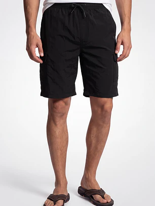 Bermuda Hibrido Cargo Hombre Negro