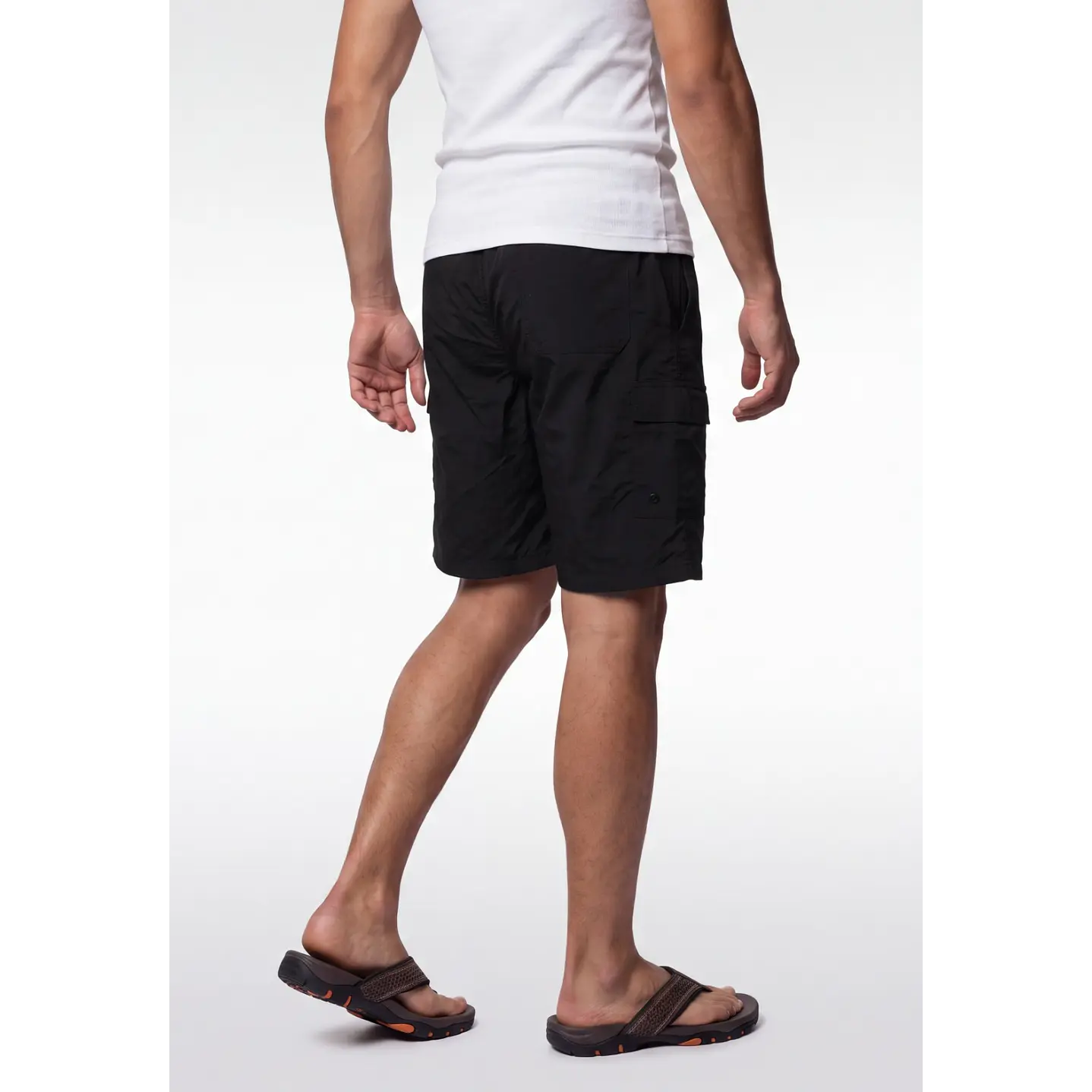 Bermuda Hibrido Cargo Hombre Negro 2