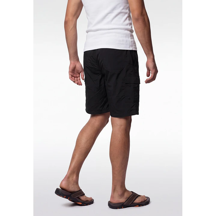Bermuda Hibrido Cargo Hombre Negro 2