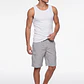 Bermuda Hibrido Cargo Hombre Gris - Miniatura 3