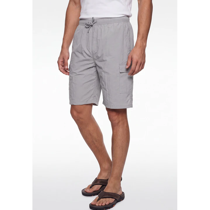 Bermuda Hibrido Cargo Hombre Gris 1