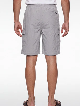 Bermuda Hibrido Cargo Hombre Gris