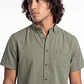 Camisa Lisa Hombre Verde - Miniatura 4