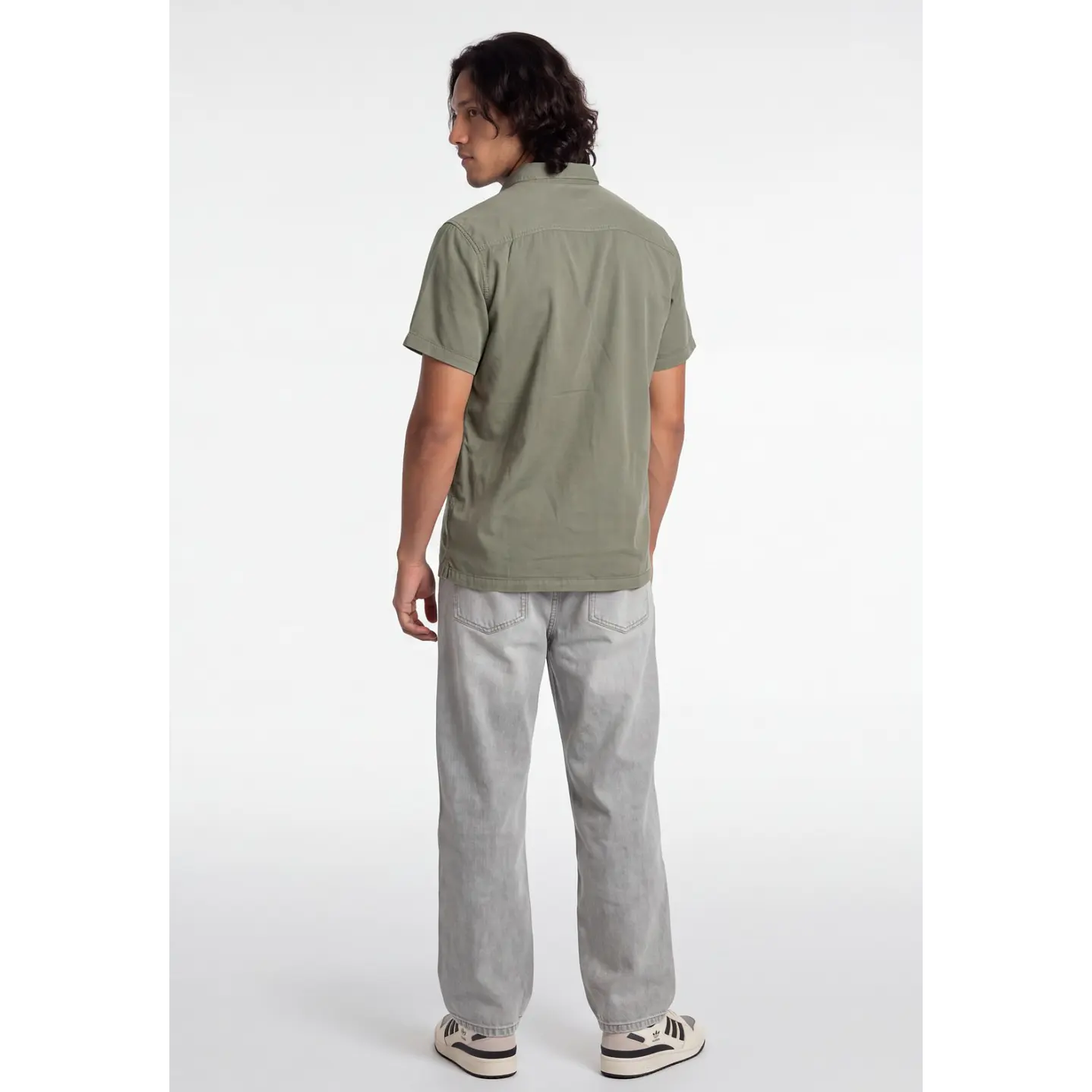Camisa Lisa Hombre Verde 2