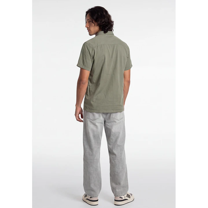 Camisa Lisa Hombre Verde 2