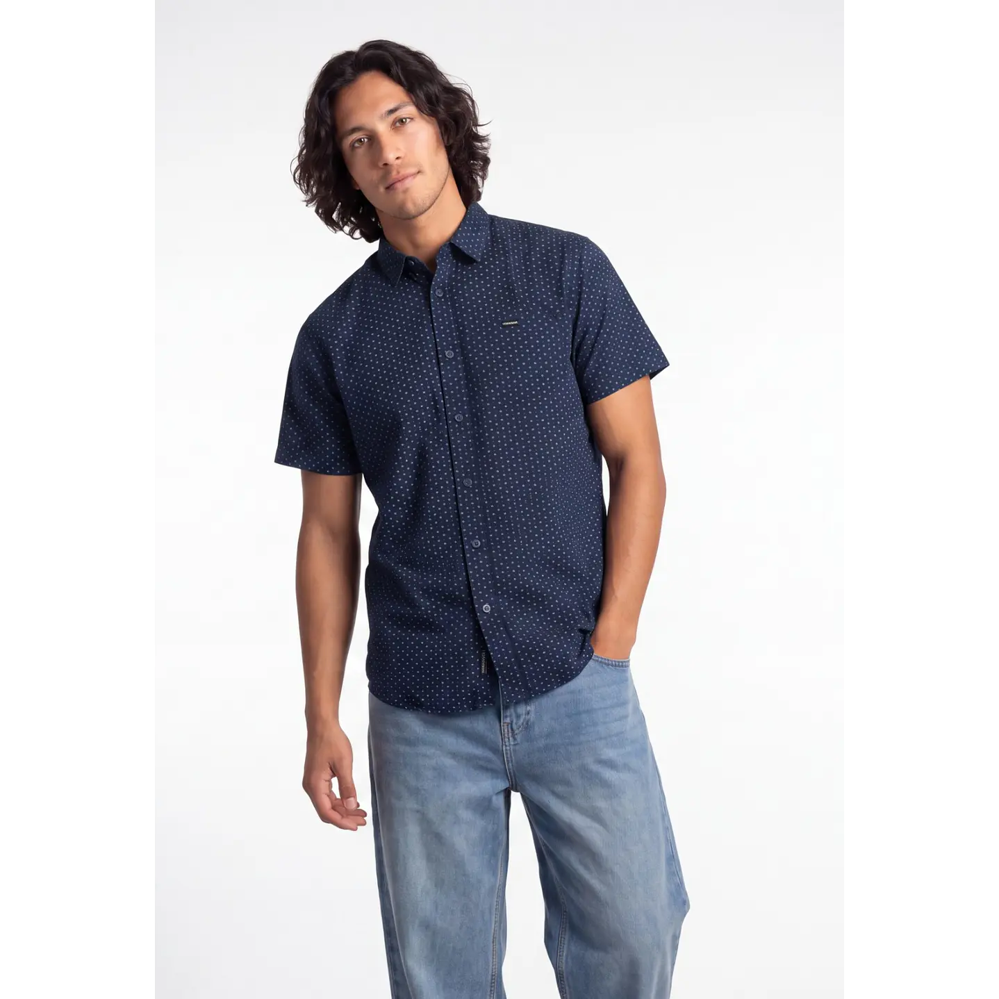 Camisa Hombre Azul 1