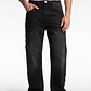 Jeans Parches Baggy Hombre Negro - Miniatura 1