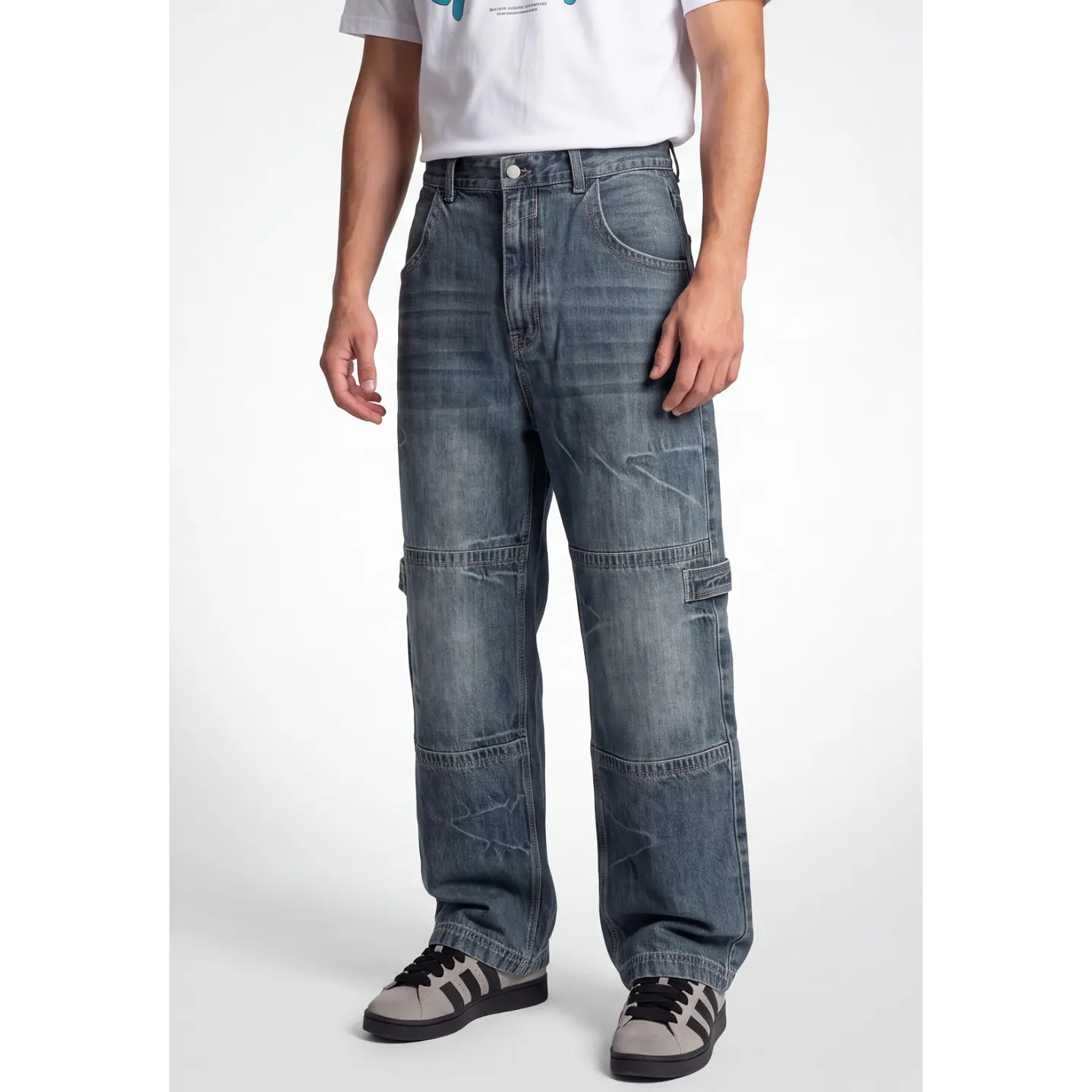 Jeans Parche Skater Hombre Azul 1