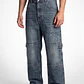 Jeans Parche Skater Hombre Azul - Miniatura 1