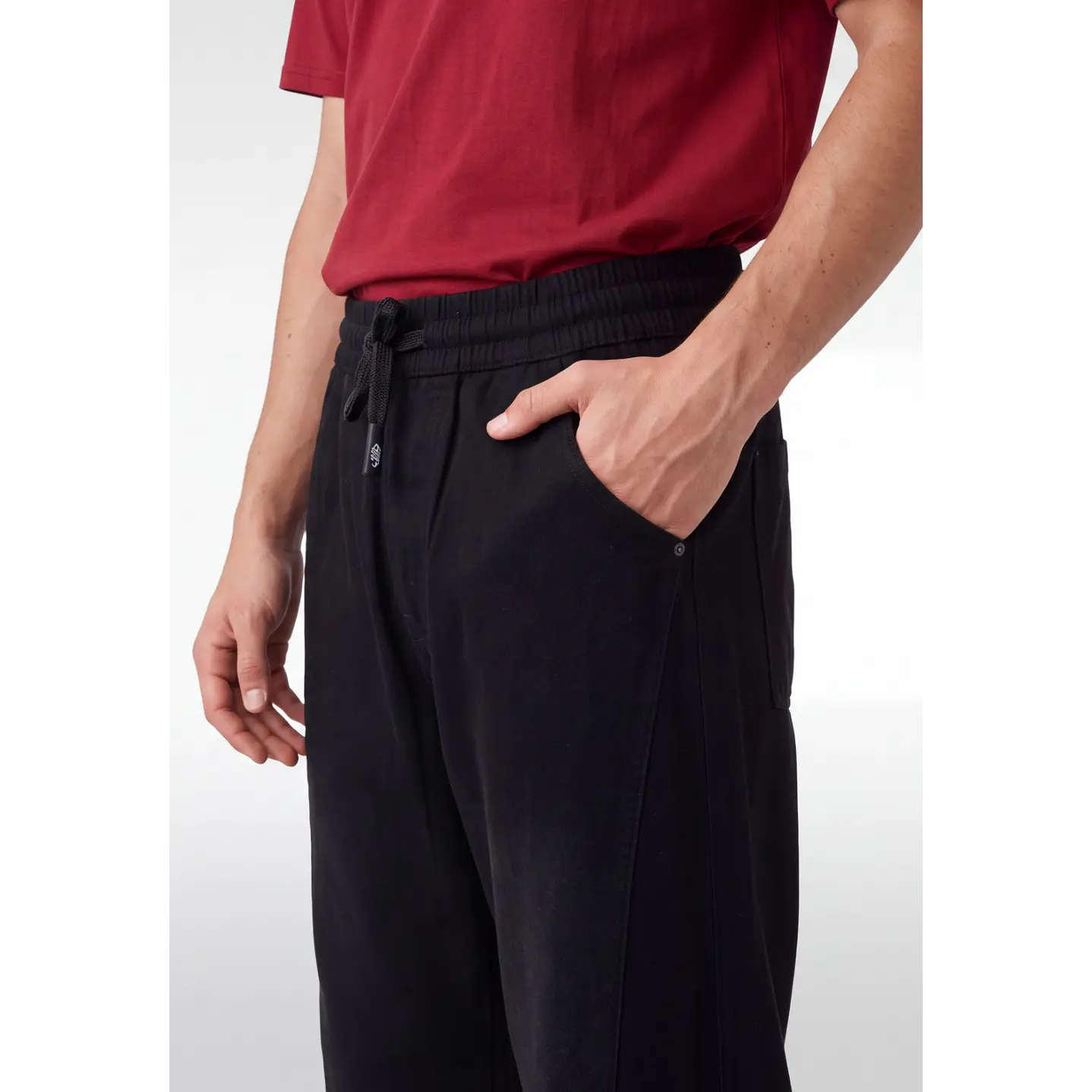 Jeans Jogger Baggy Hombre Negro 4