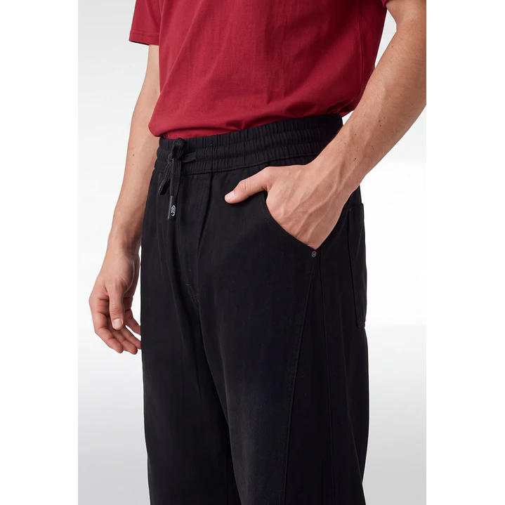 Jeans Jogger Baggy Hombre Negro 4