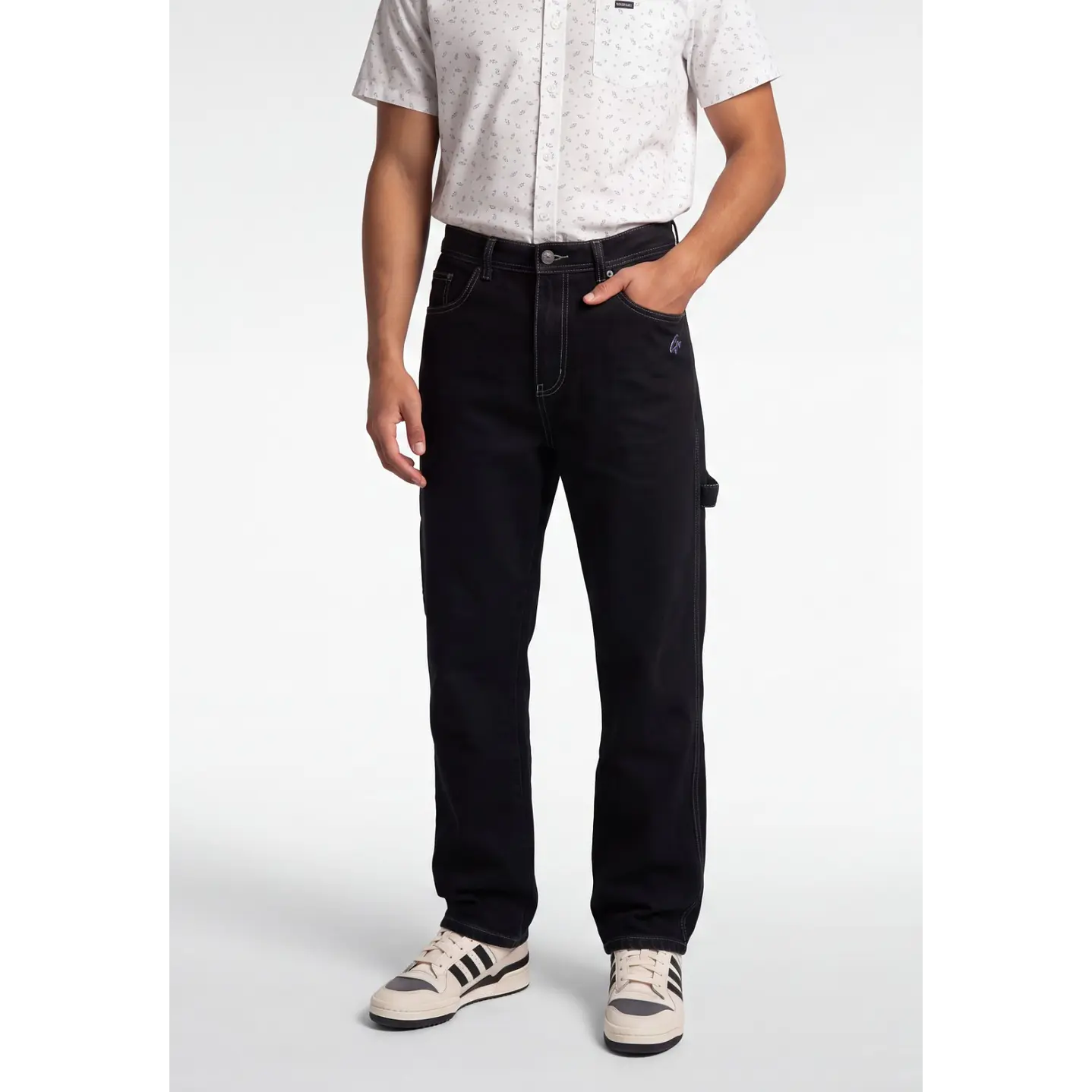 Jeans Carpintero Hombre Negro 1