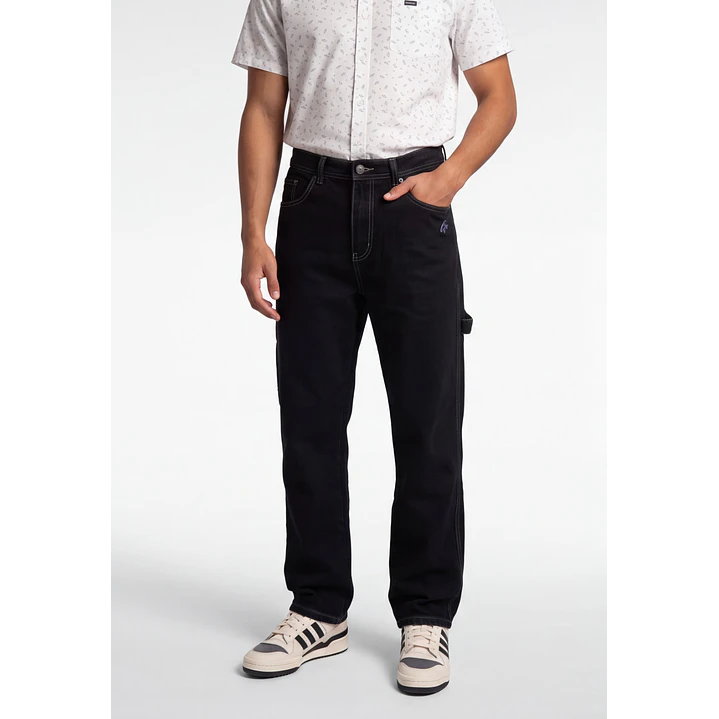 Jeans Carpintero Hombre Negro 1