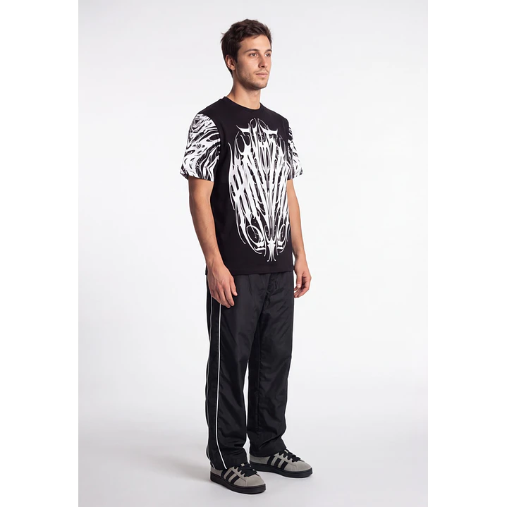 Buzo Lineas Hombre Negro 3