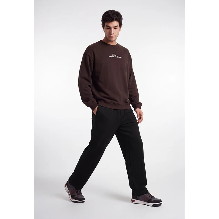 Buzo Básico Regular Hombre Negro 3