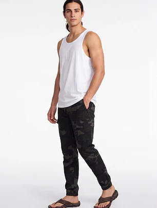 Pantalón Militar Cargo Hombre Verde