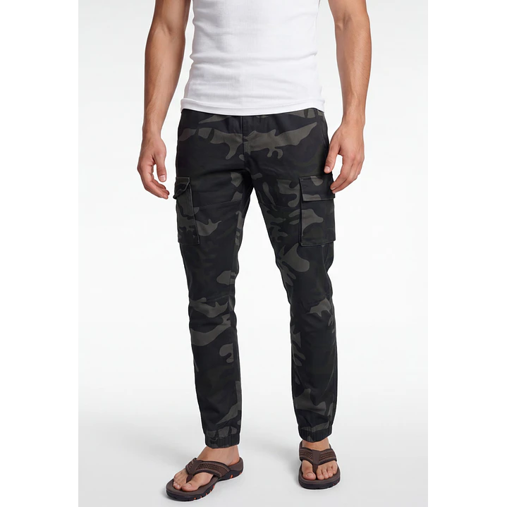 Pantalón Militar Cargo Hombre Verde 1