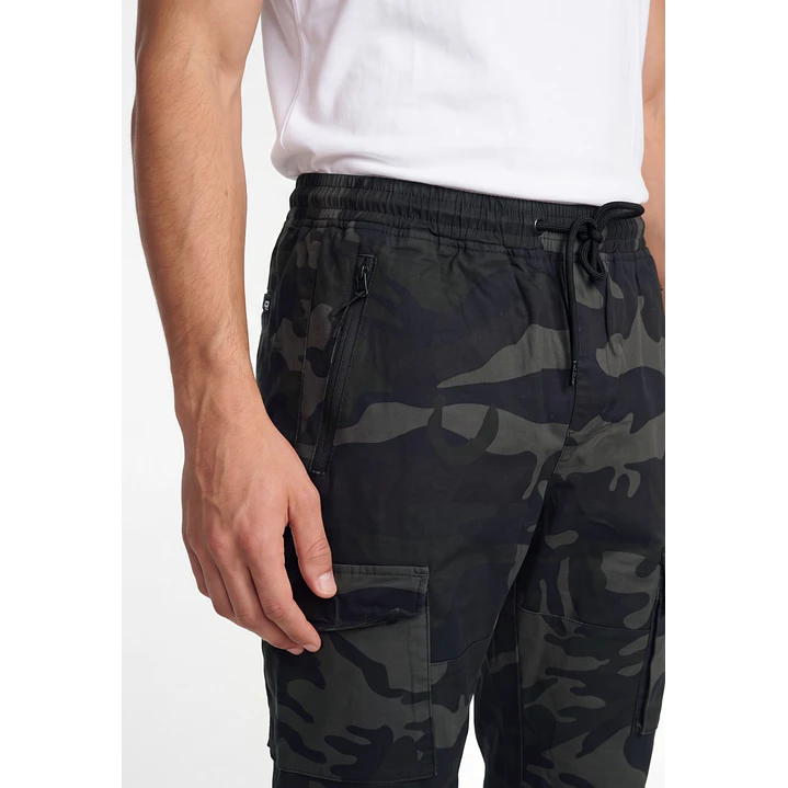 Pantalón Militar Cargo Hombre Verde 4
