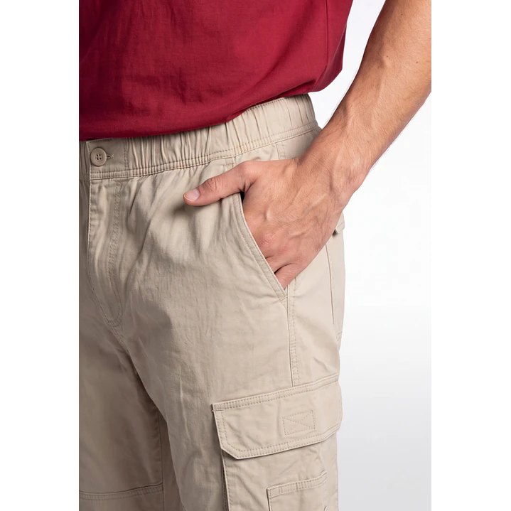 Pantalón Cargo Hombre Beige 4