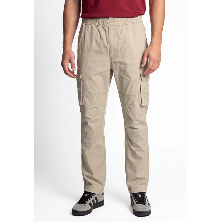 Pantalón Cargo Hombre Beige 1