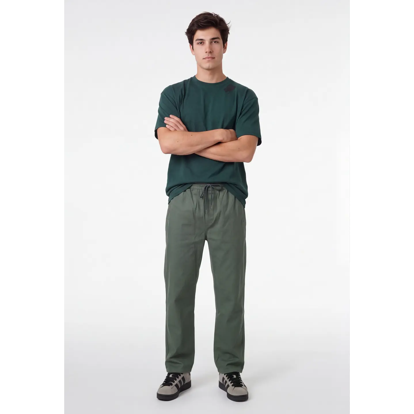 Pantalón Básico Jogger Hombre Verde 3