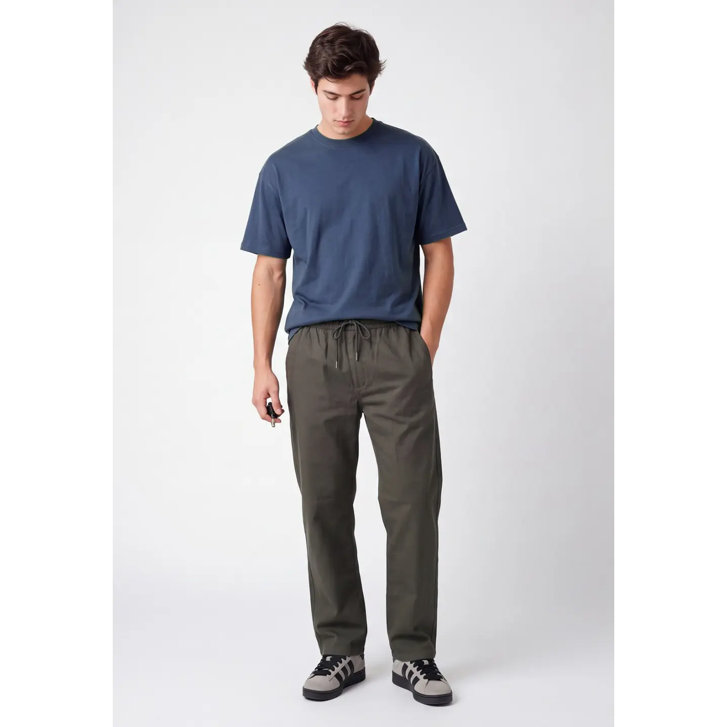 Pantalón Básico Jogger Hombre Kaki 3