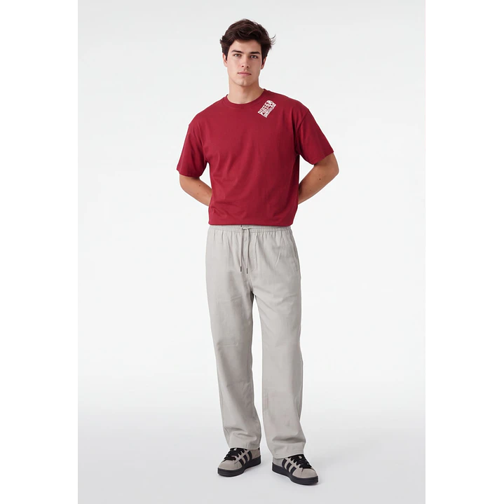 Pantalón Básico Jogger Hombre Beige 3