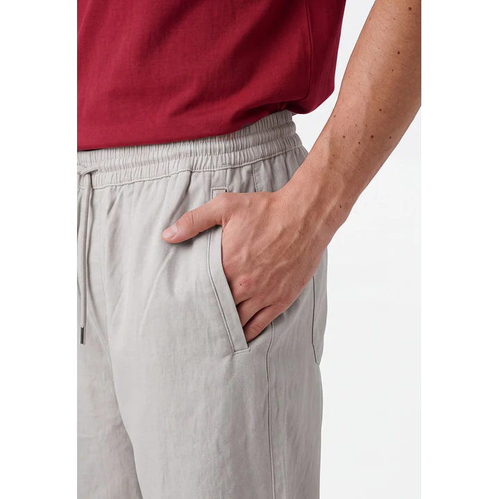 Pantalón Básico Jogger Hombre Beige 4