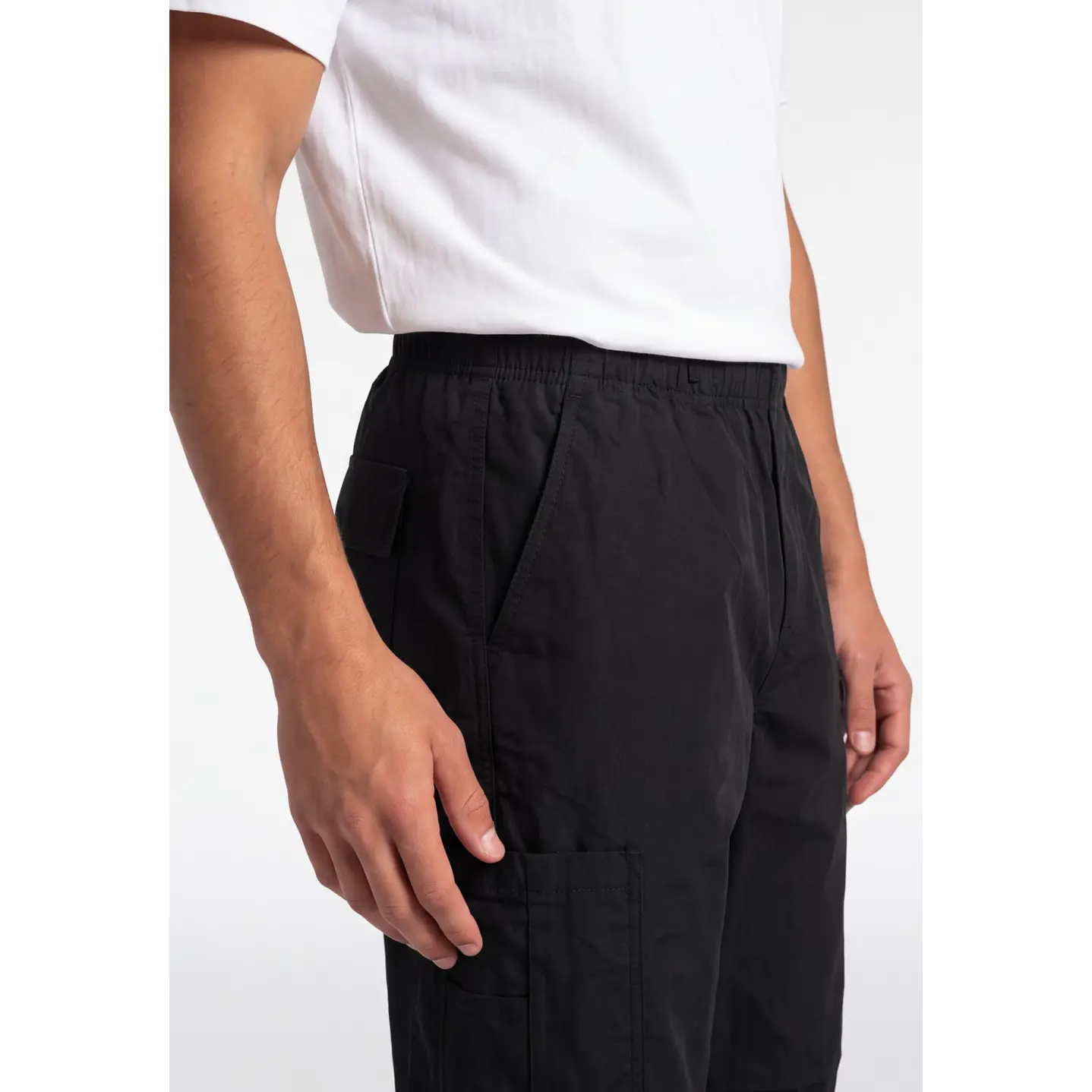 Pantalón Ajustable Parachute Hombre Negro 4