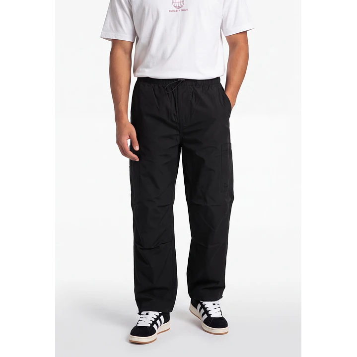 Pantalón Ajustable Parachute Hombre Negro 1