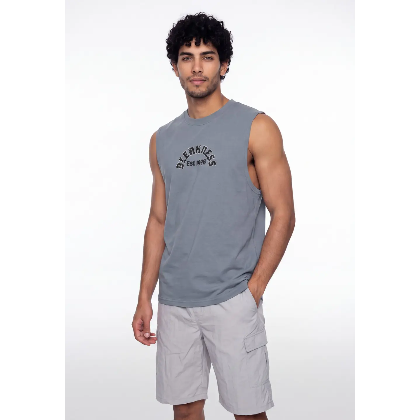 Sudadera bleakness Hombre Gris 3