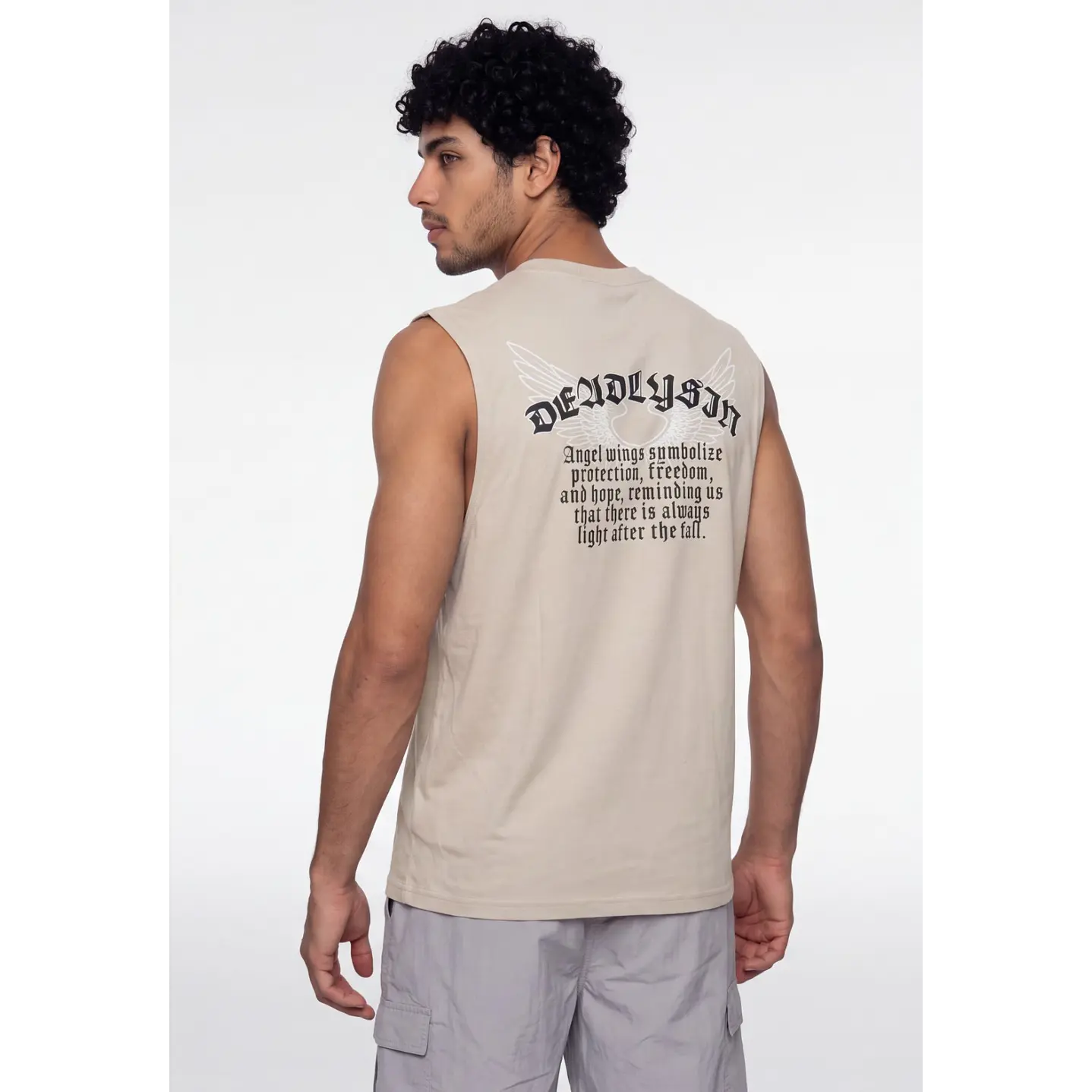 Sudadera Wings Hombre Beige 1