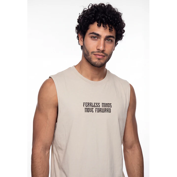 Sudadera fearless Hombre Beige 4