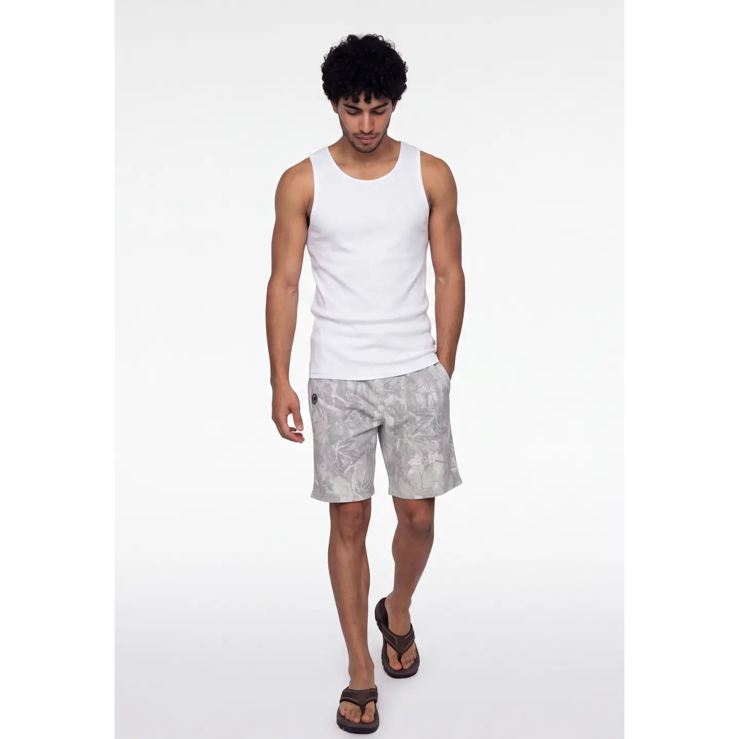 Sudadera Slim Hombre Blanco 3