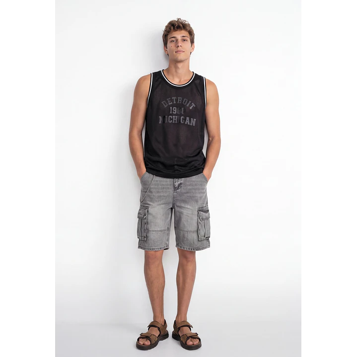 Sudadera Malla Hombre Negro 3