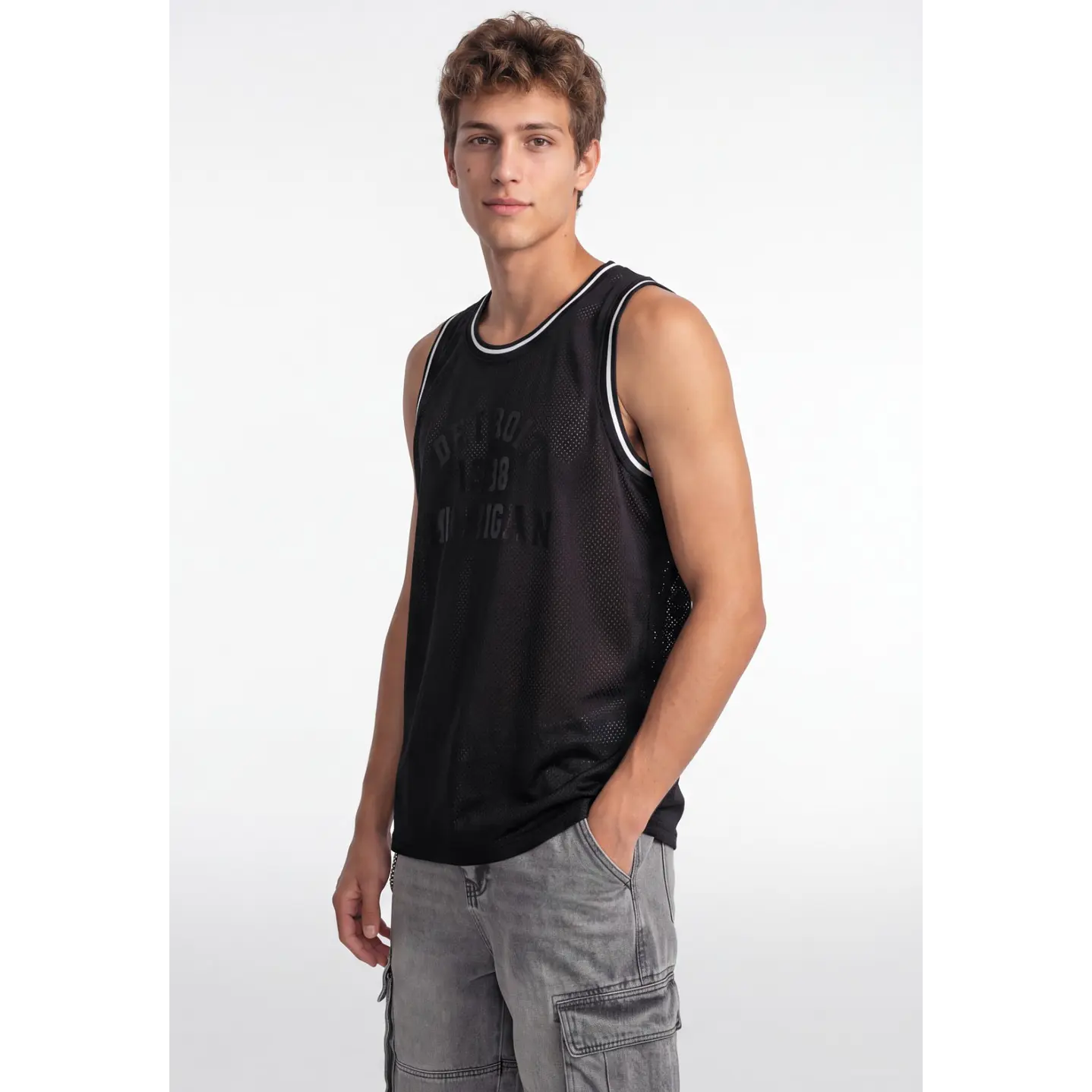 Sudadera Malla Hombre Negro 1