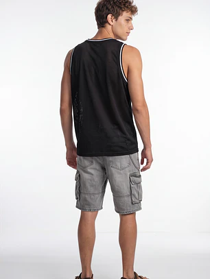 Sudadera Malla Hombre Negro