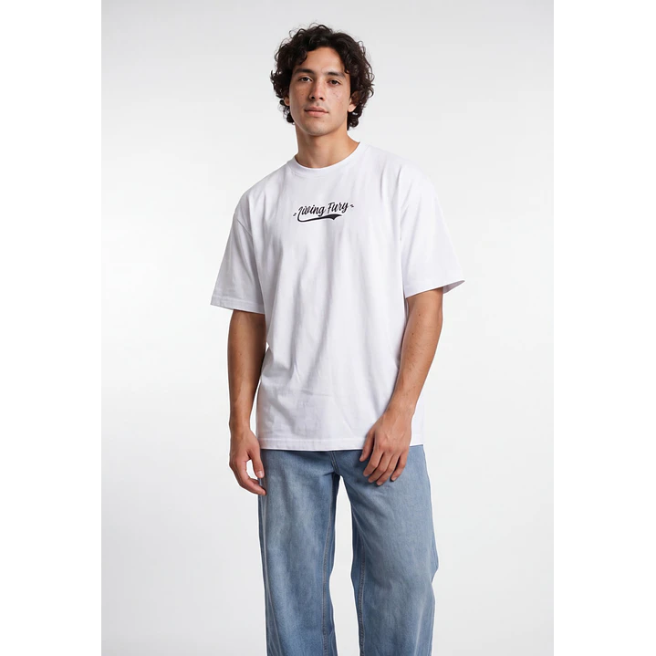 Polera Grafitti Hombre Blanco 2