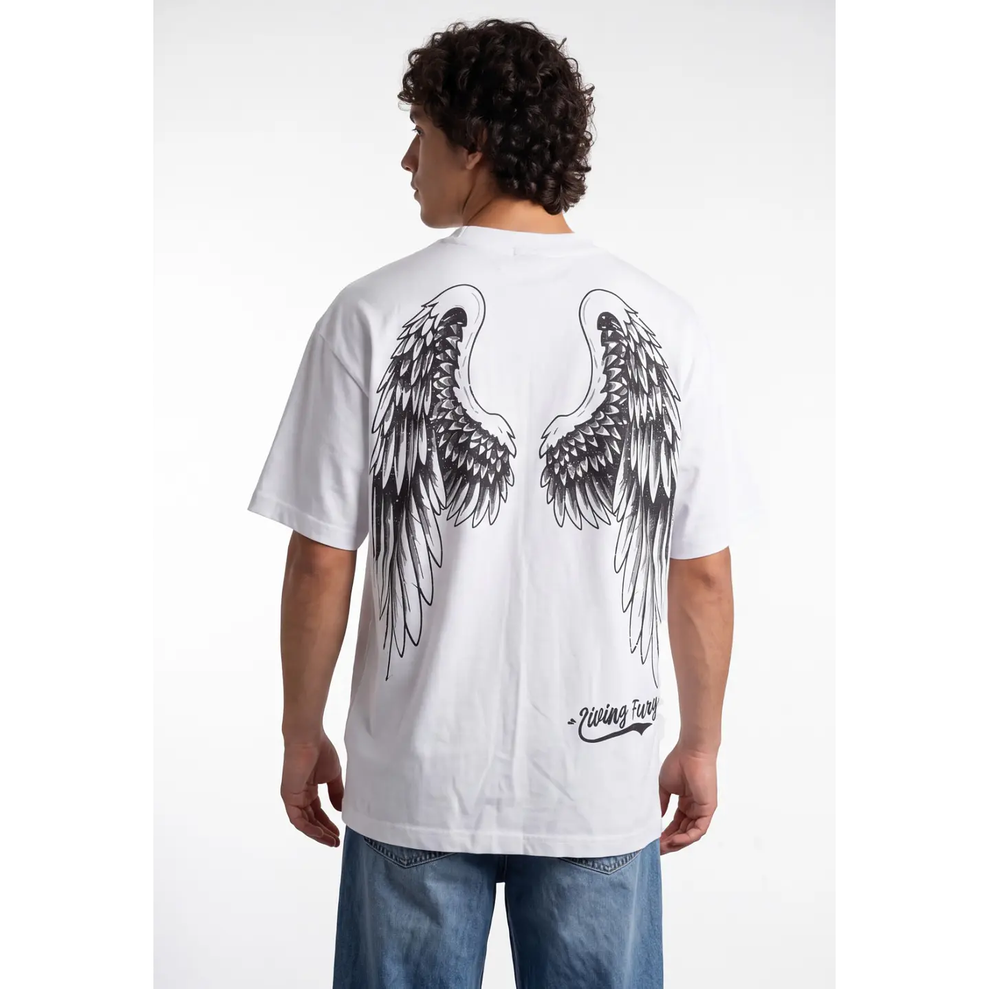 Polera Grafitti Hombre Blanco 1