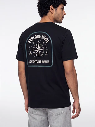 Polera Explore Hombre Negro