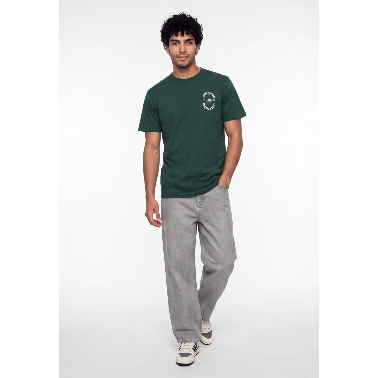 Polera Mountain Hombre Verde 3