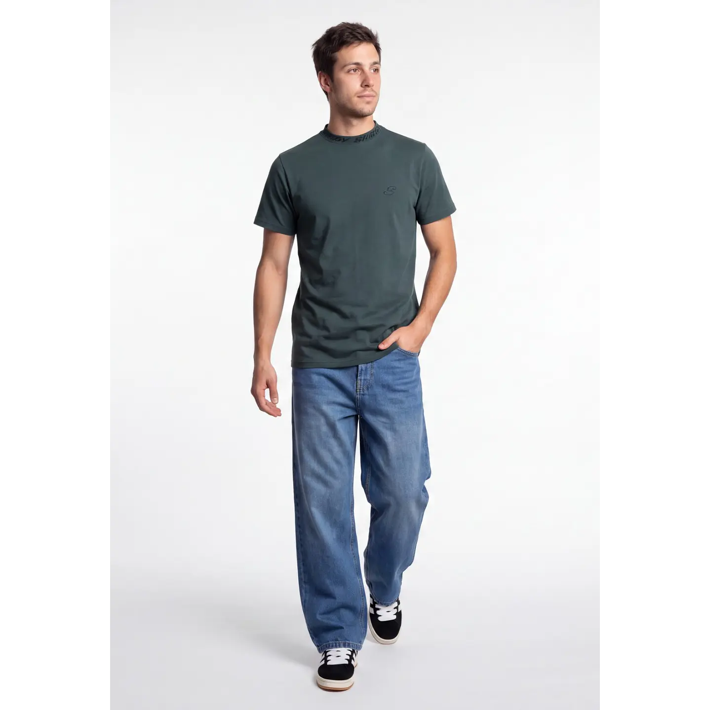 Polera Shadow Hombre Verde 1